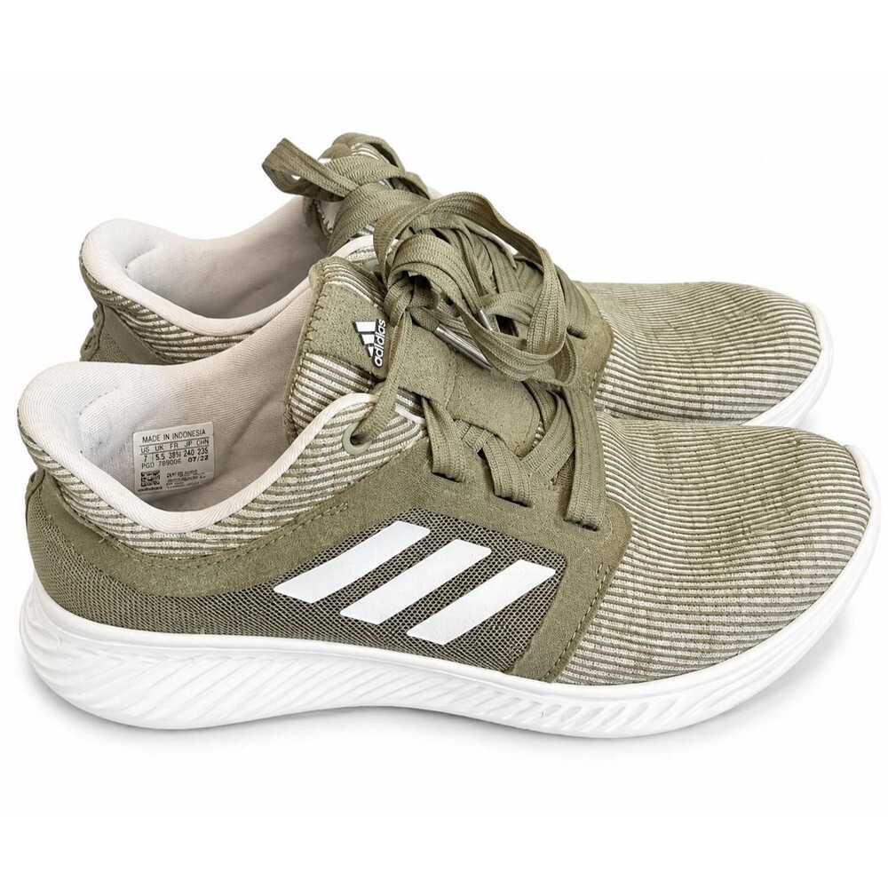 Adidas Edge Lux Womens Running Sneakers Olive Green Bounce Size 9